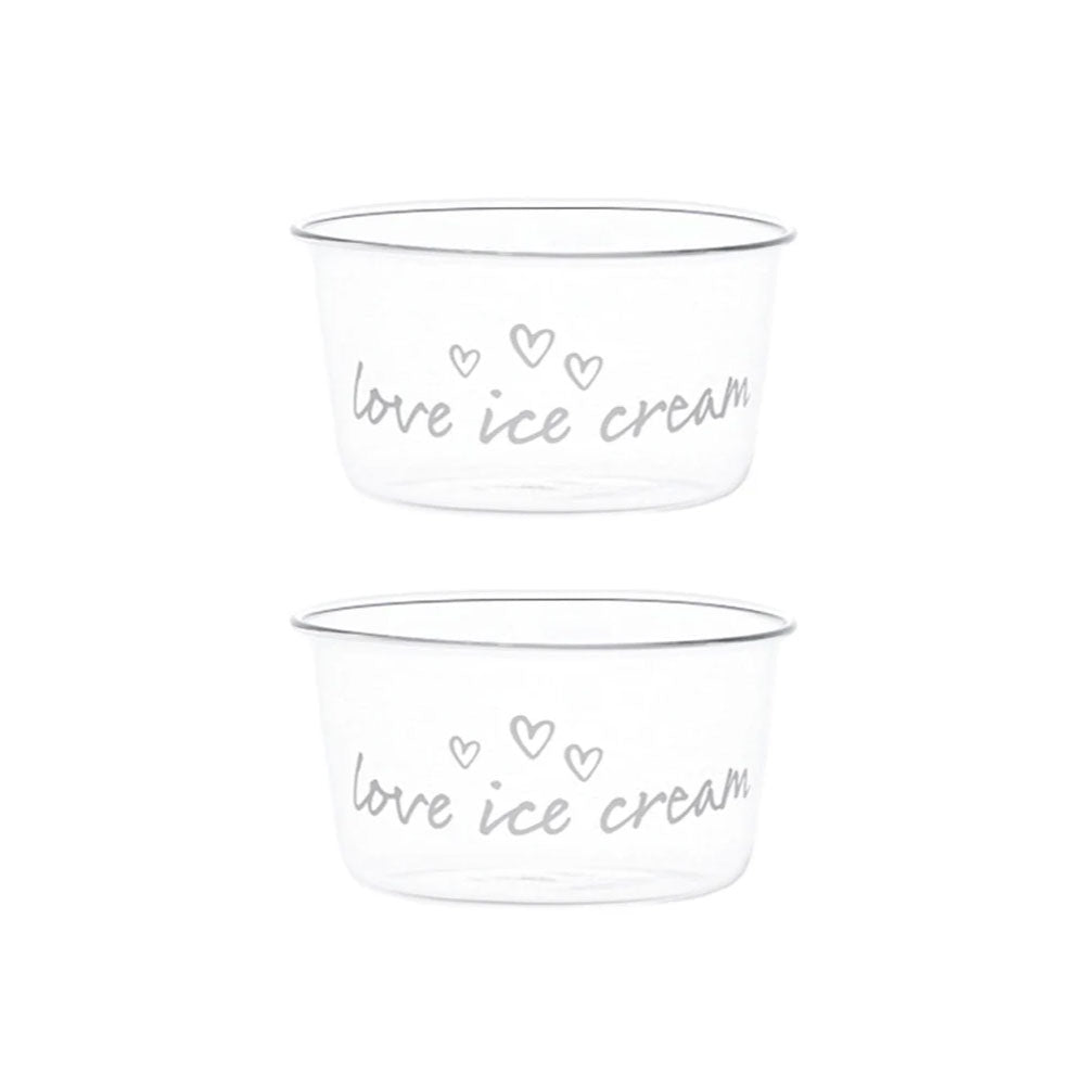 Set 2 Coppette gelato Love Ice Cream