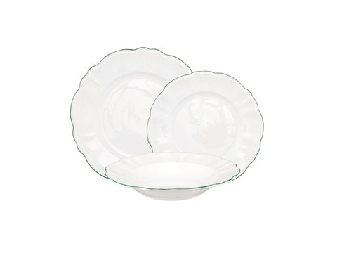 set tavola 18 pezzi Teresa La porcellana bianca