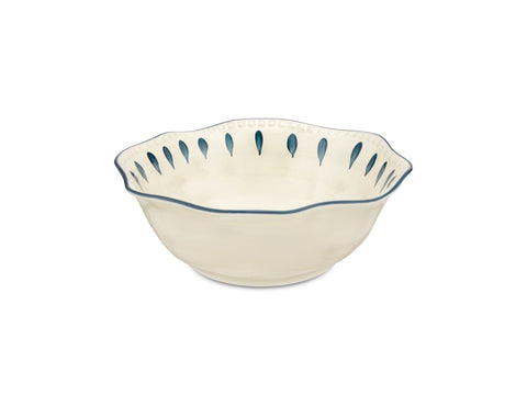 insalatiera Domitilla blu notte ø24 cm rose&tulipani