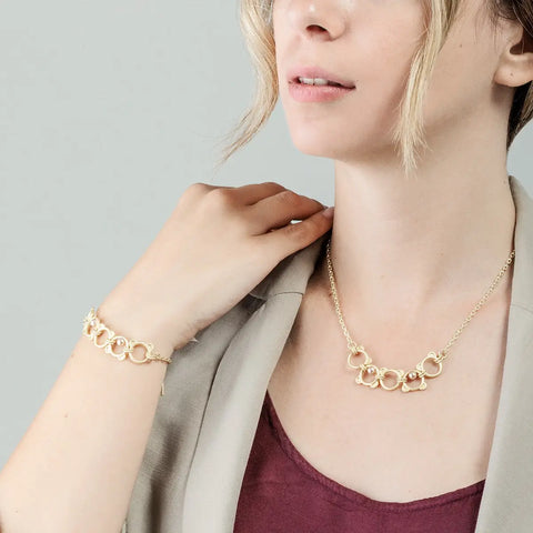 Collana con Teddy e perle