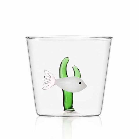 Bicchiere pesce bianco alga verde Ichendorf