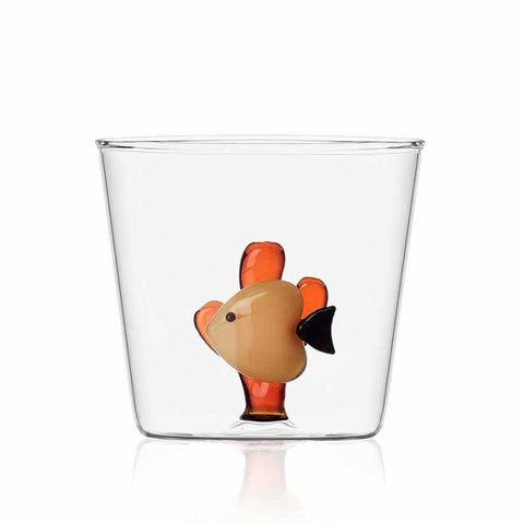 Bicchiere marine garden pesce giallo alga ambra Ichendorf