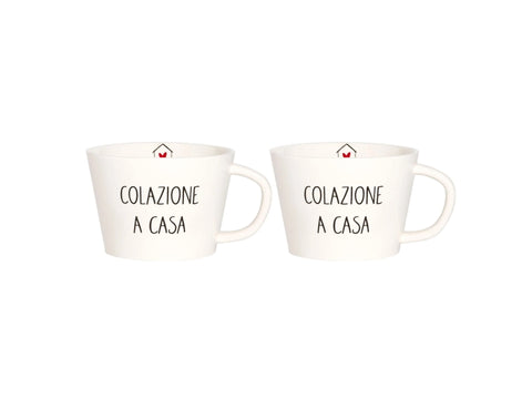 Set 2 tazze colazione colazione a casa simple day