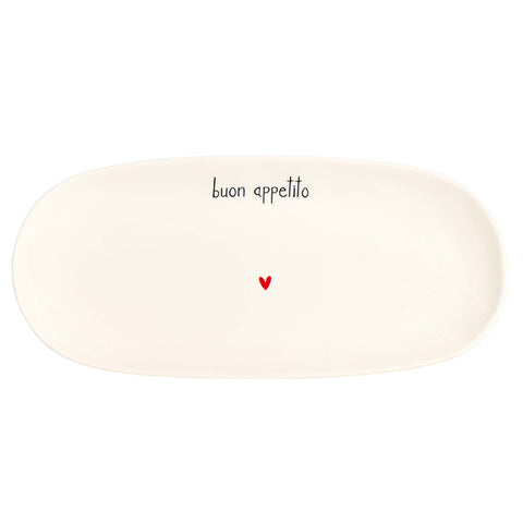 Piatto Ovale fondo 34 cm Buon Appetito Simple Day