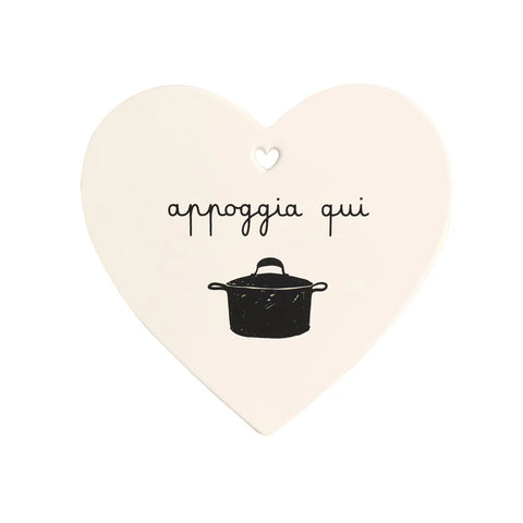 Sottopentola cuore Appoggia qui Simple day
