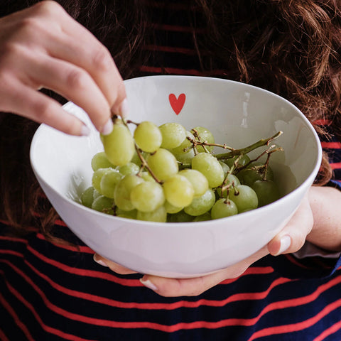 Insalatiera Cuore rosso