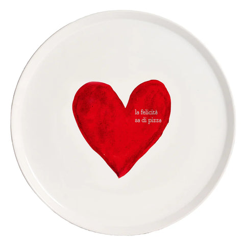 Piatto pizza La felicità sà di pizza