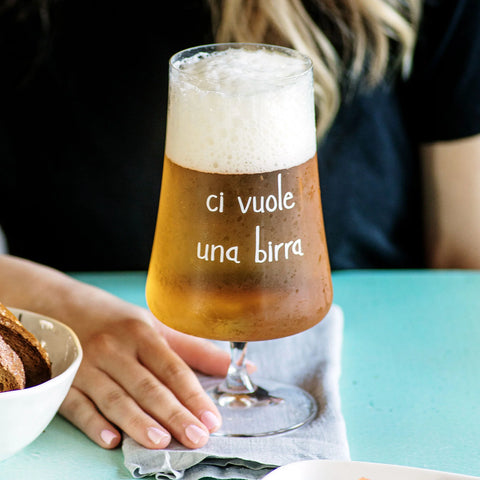 Set 2 Bicchieri birra Ci vuole una birra - 55cl