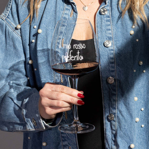 Set 2 calici vino Il mio rosso preferito 77cl