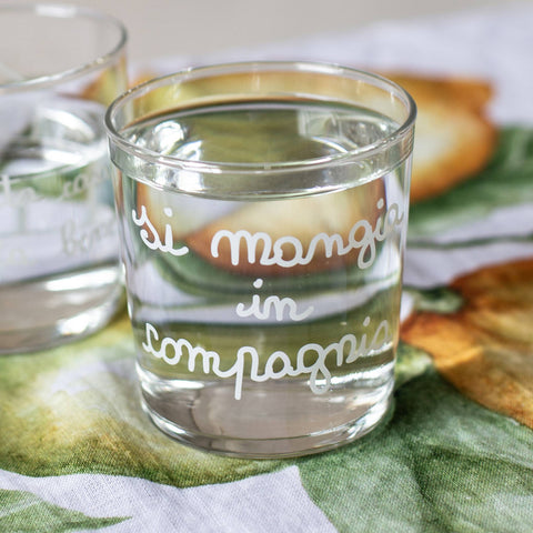 Bicchiere acqua  Si Mangia in Compagnia