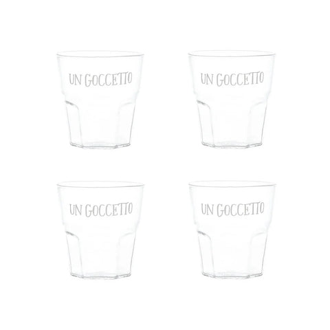 Set 4 bicchierini liquore Un Goccetto