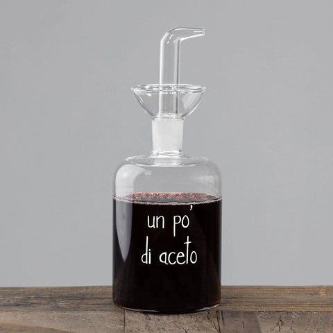 Bottiglia aceto decoro Un pò di aceto 350 ml