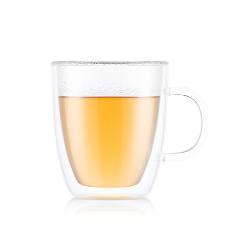 Set 2 tazze jumbo, doppia parete, con manico, 0,45 l Bodum