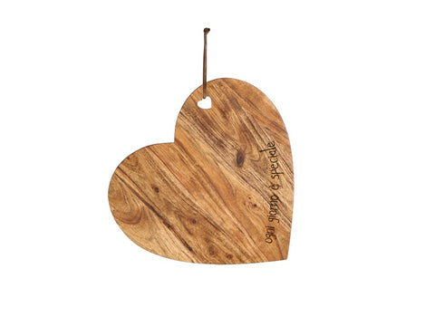 Tagliere a cuore ogni giorno è speciale 32x30x1.9