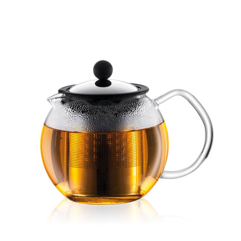 Teiera filtro in acciaio inox, 0,5 l Bodum