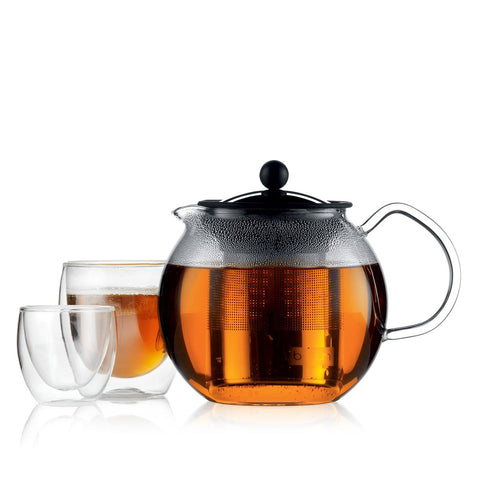 Teiera filtro in acciaio inox, 0,5 l Bodum
