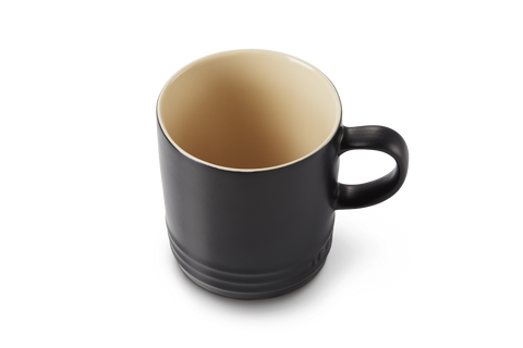 Tazza Mug London in gres vetrificato nero matt 350ml le creuset