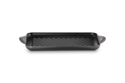 Grill rettangolare Tradition in ghisa vetrificata flint 32 cm Le creuset