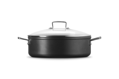 Sauté in alluminio antiaderente con coperchio vetro cm30
