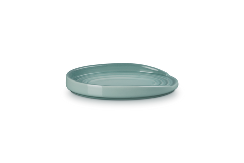 Poggiamestolo ovale in gres vetrificato sea salt Le creuset