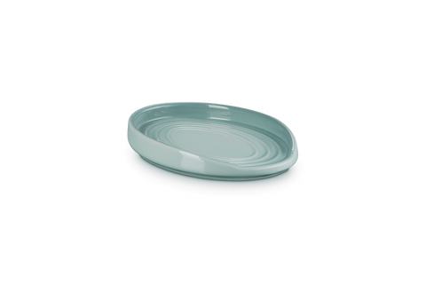 Poggiamestolo ovale in gres vetrificato sea salt Le creuset