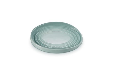 Poggiamestolo ovale in gres vetrificato sea salt Le creuset