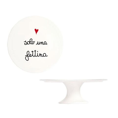 Alzata per dolci e torte in gres - Solo una Fettina