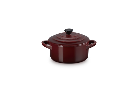 Mini cocotte rotonda in gres vetrificato garnet Le creuset
