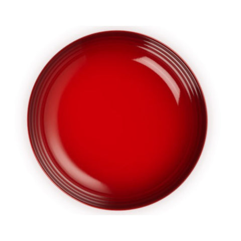 Piatto fondo Vancouver in gres vetrificato ciliegia Ø 22