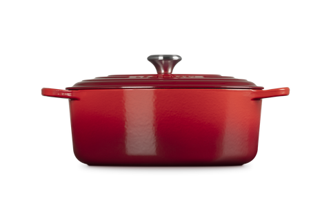 Cocotte ovale Evolution in ghisa vetrificata 31 cm ciliegia Le creuset