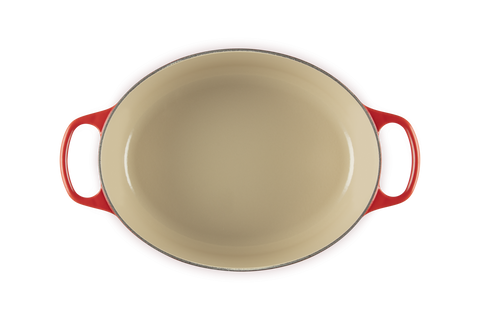 Cocotte ovale Evolution in ghisa vetrificata 31 cm ciliegia Le creuset