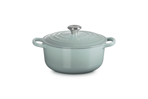 Cocotte rotonda Evolution in ghisa vetrificata sea salt 20 cm Le creuset