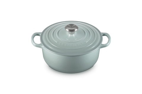 Cocotte rotonda Evolution in ghisa vetrificata sea salt 20 cm Le creuset