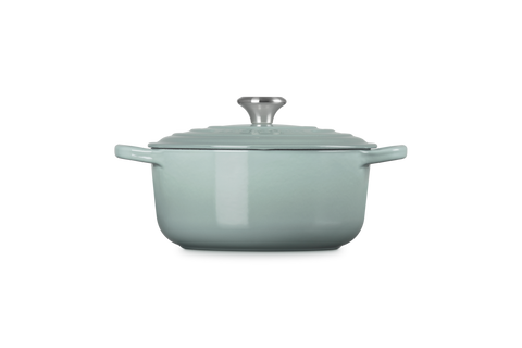 Cocotte rotonda Evolution in ghisa vetrificata sea salt 20 cm Le creuset