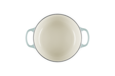 Cocotte rotonda Evolution in ghisa vetrificata sea salt 20 cm Le creuset