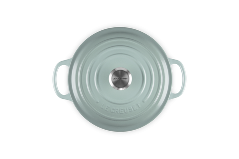 Cocotte rotonda Evolution in ghisa vetrificata sea salt 20 cm Le creuset