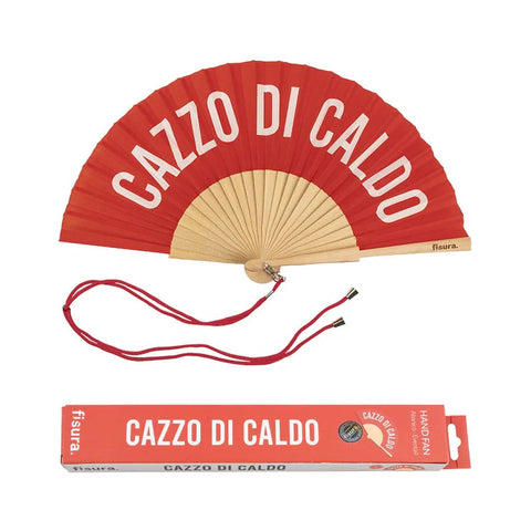 Ventaglio “cazzo di caldo” rosso