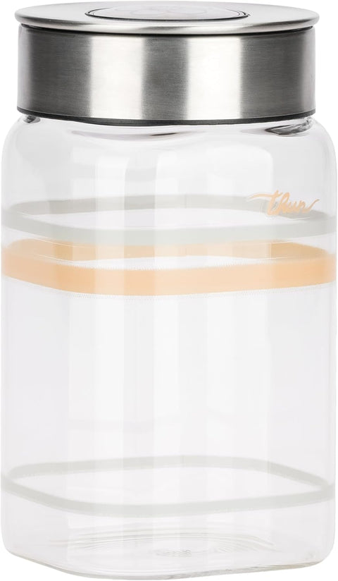 Barattolo in vetro con tappo in acciaio Pure Elegance Thun 1000 ml