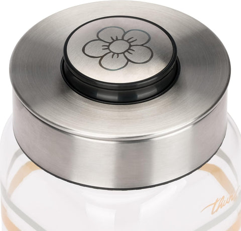 Barattolo in vetro con tappo in acciaio Pure Elegance Thun 1000 ml