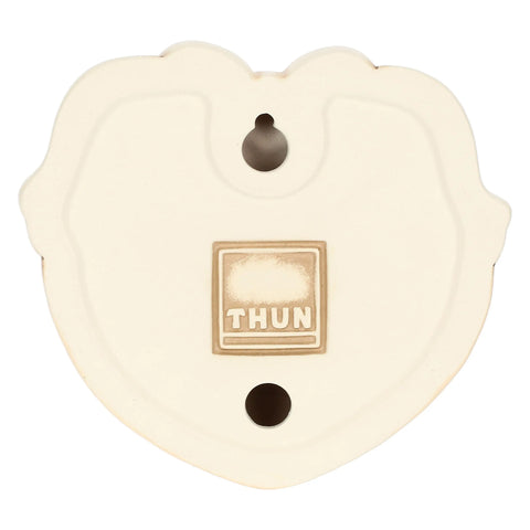 Formella coppia di sposini con cuore in ceramica Linea BOMBONIERA