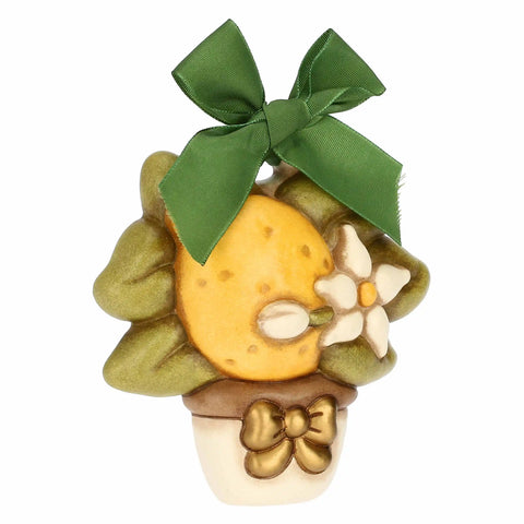 Formella con limone in ceramica, piccola