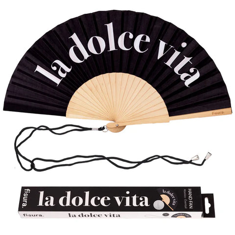 Ventaglio nero “La dolce vita”