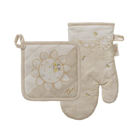 THUN® Set 2 pezzi Presina e Guantone Elegance Standard Beige