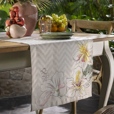 THUN Runner Mare Antimacchia Estate 45x150 cm Tropical Multicolor