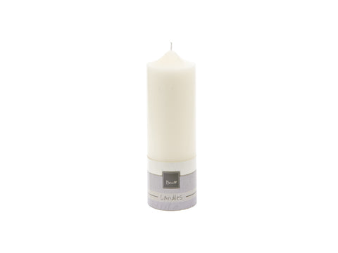 Candela Moccolo D10 H30 Bianco Bruco