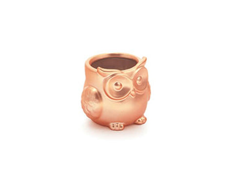 Caspò gufetto ceramica philipo cm 8x 7 copper Bruco