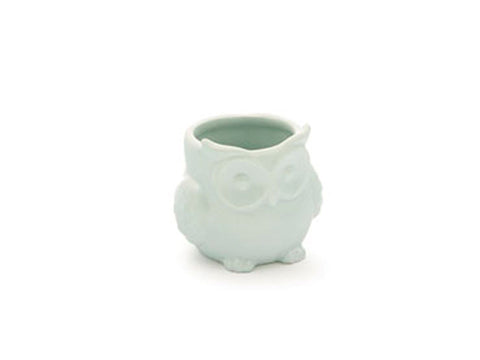 Caspò gufetto ceramica philip cm 8 x 7 verde Bruco