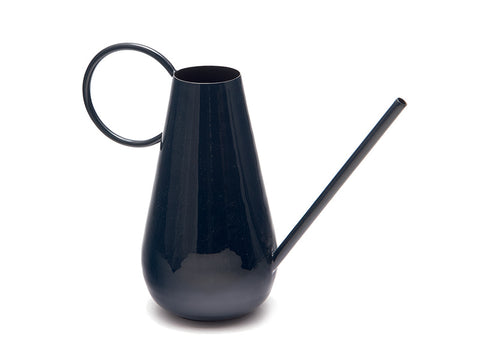 Innaffiatoiio metal shiny cm 34 x 16 x 29 Blu lucido Bruco