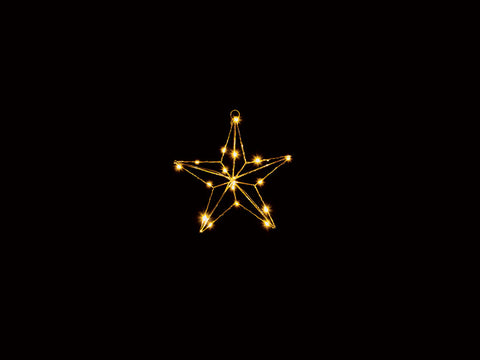 STELLA ZODIAC D30 C/20 LED A BATTERIA ORO