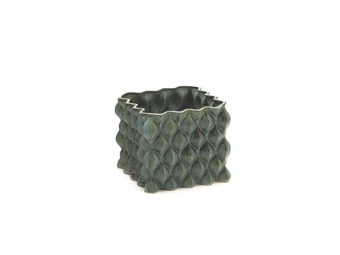 Caspò ceramica waves D18 H15 Verde Blu matt Bruco
